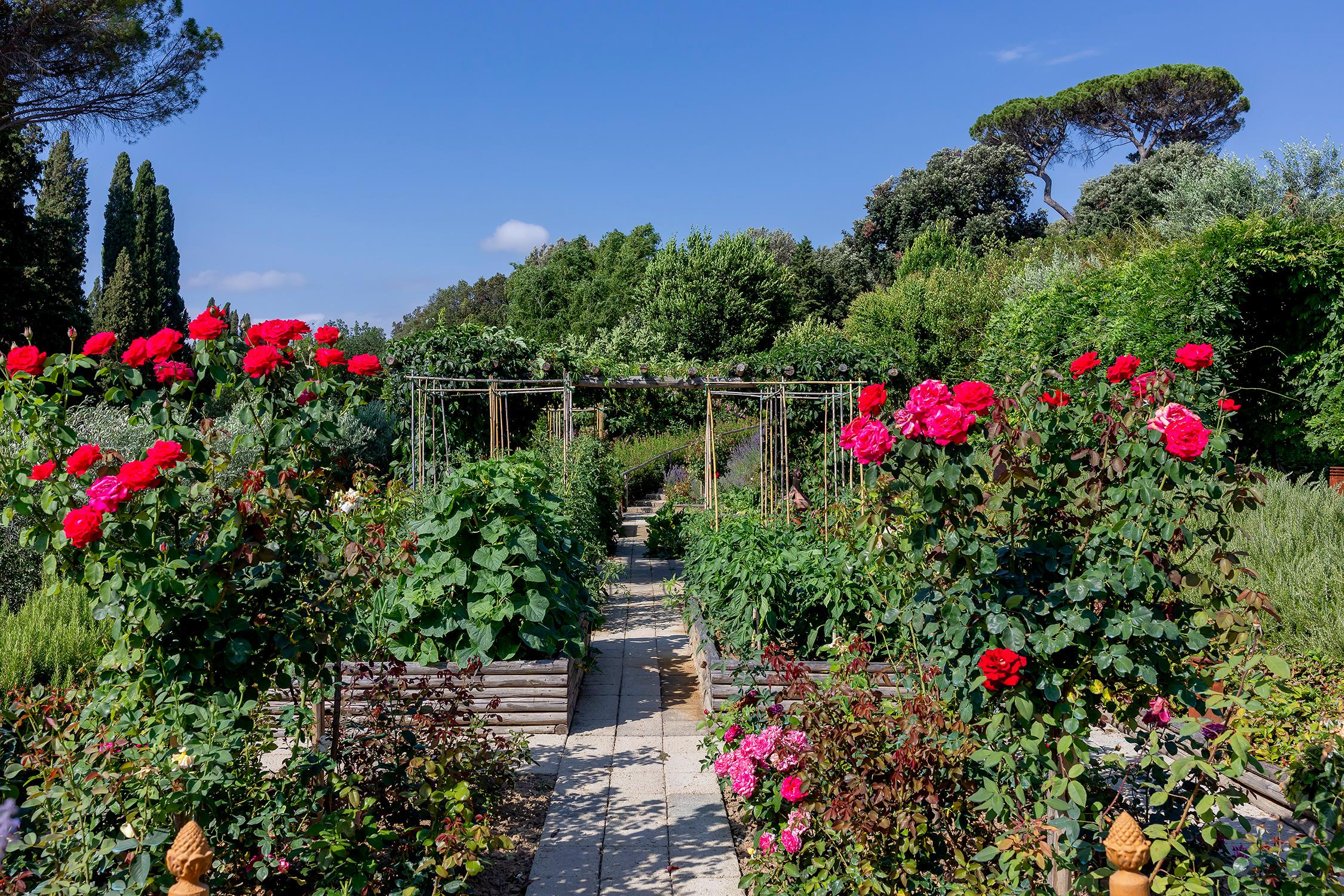 The gardens of the Villa between Tuscany & Umbria, Castiglion del Lago