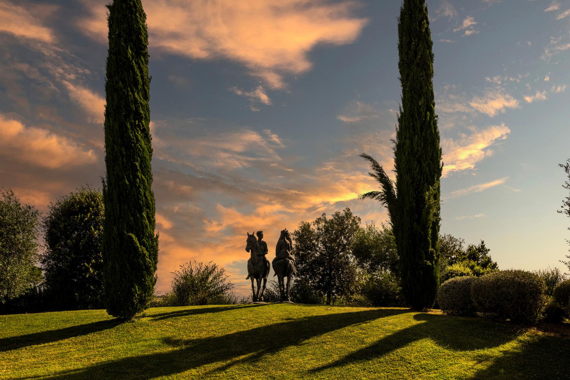 La Scuderia of Villa Valentini Bonaparte, elegant Suites for a relaxing stay, nestled in the Tuscan countryside.