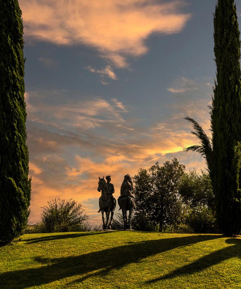 La Scuderia of Villa Valentini Bonaparte, elegant Suites for a relaxing stay, nestled in the Tuscan countryside.